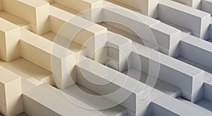 Abstract Geometric Maze Structure