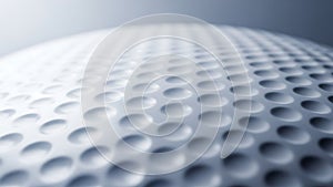 Close up abstract macro texture of a white golf ball dimples
