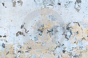 Close up abstract or texture of old cracked concrete wall for background