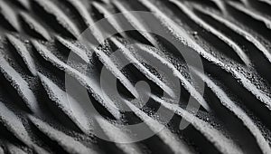 Close-up abstract texture of sand dunes with rippled patterns