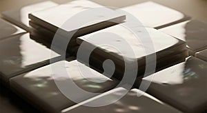 Abstract Geometric Stacks Pattern