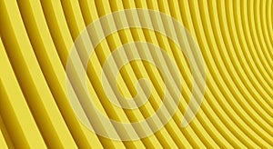 Abstract Yellow Curved Ribbed Surface Background Pattern image photo
