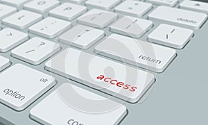 Close up of access keyboard button