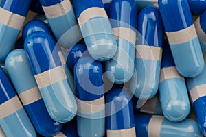 Close Up of Acetaminophen Gelcaps