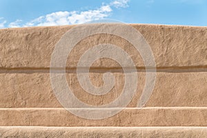 Close-up of a adobe mudwall