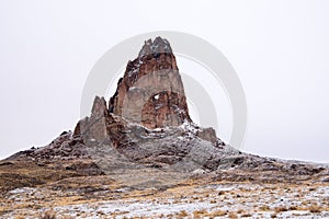Close-up of Agathla Peak near Kayenta, Arizona