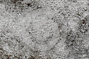 Close up air bubble water fall nature background