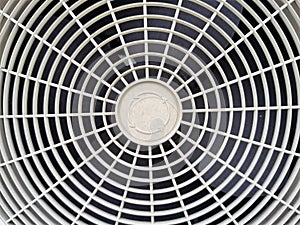 Close up of air conditioning compressor fan
