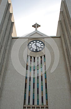 Close up of Akureyri Church