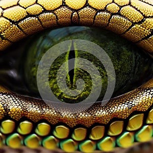 Close-up Alligator eye