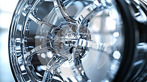 Close-up of Alloy Wheel Design photo