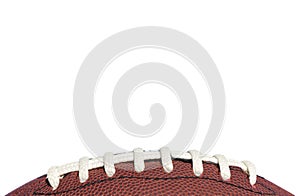 Close-up of American Football Laces photo