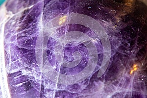 Close up of Amethyst Quartz Crystal