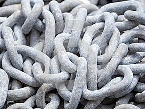 Close up of a anchor chain