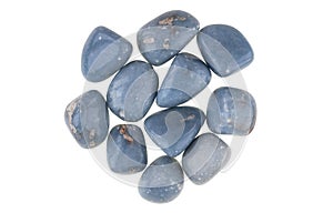 Close-up of Angelite stones