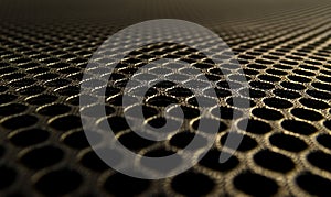 Abstract Hexagonal Mesh Texture with Dramatic Lighting