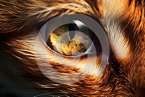 Close up of a Animal eye - Ai Generated