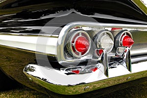 Close-up of antique car