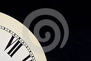 Close Up of Antique Clock Face