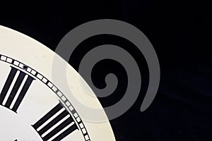 Close Up of Antique Clock Face