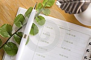 Close up appointment page