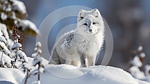 Close-up of an arctic fox at daytime