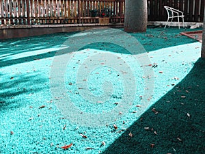 Close up of the artificial grass turf background