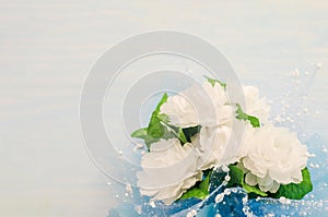 Close up of artificial Jasmine flower bouquet