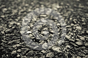 Close up asphalt road black texture background.