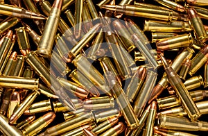 Close-up of assorted bullets