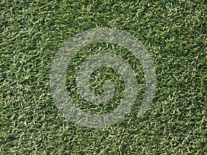 Close up of an astro turf pitch