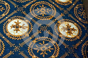 Detailed Indonesian Batik Fabric Texture