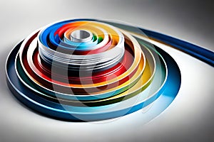 Close-Up Of Automotive Paint Samples In Various Colors. Generative AI