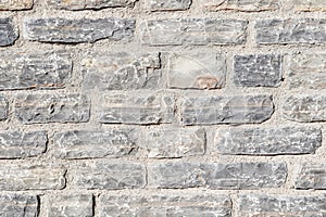 A close up background of grey natural stone wall