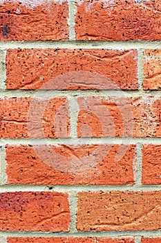Close up background red brick wall