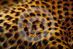 A close up background texture of a cheetah\'s fur.