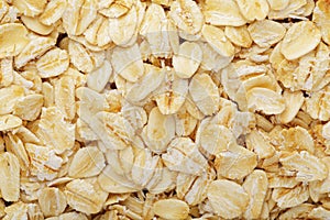 Close up of a background of Whole Grain Rolled Oats