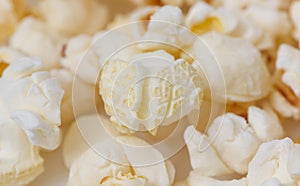 A close up of a bag of popcorn