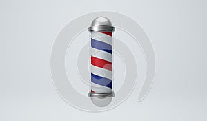 Close up barber shop sign and symbol mock up