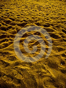 Close up of beach sand texture background abstract