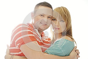 Close up Beautiful Couple Portrait