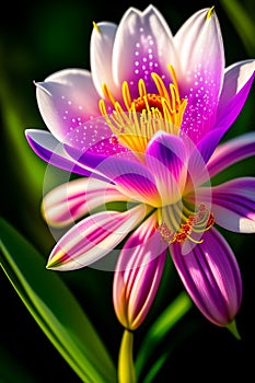 A close up of a beautiful flower background, Ai Genareted.