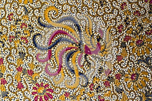 Close up beautiful peacock pattern