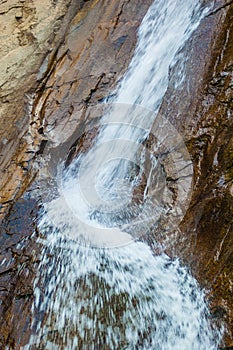 Close Up Beautiful Seven Falls Waterfall in Colorado Springs, Colorado, USA