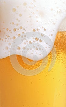 Close up of beer