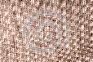 Close up of beige/brown colored fine textured cotton