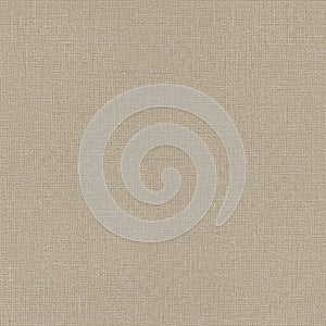 A close-up of beige fabric texture, resembling linen, with a visible plain weave pattern.