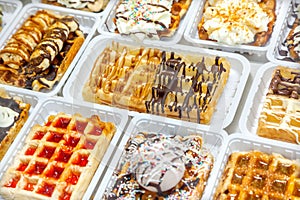 Belgian waffles in Brussels