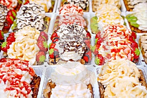 Belgian waffles in Brussels