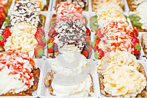 Belgian waffles in Brussels